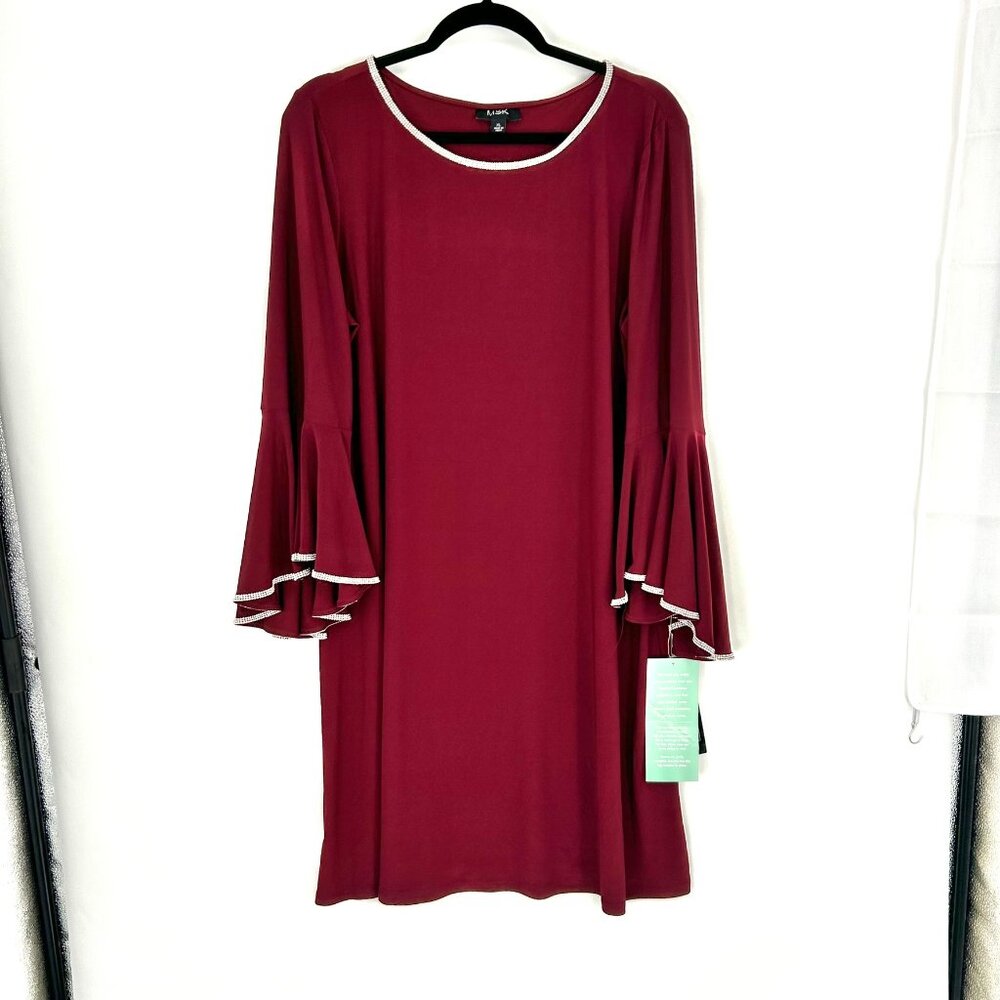 msk dress Burgundy Red Beautiful Fancy Stylish